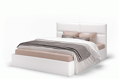 Кровать Сити с подъемным механизмом 140 см Vega white МЛК