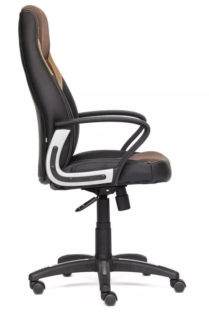 Кресло для руководителя INTER черный + коричневый + бронзовый