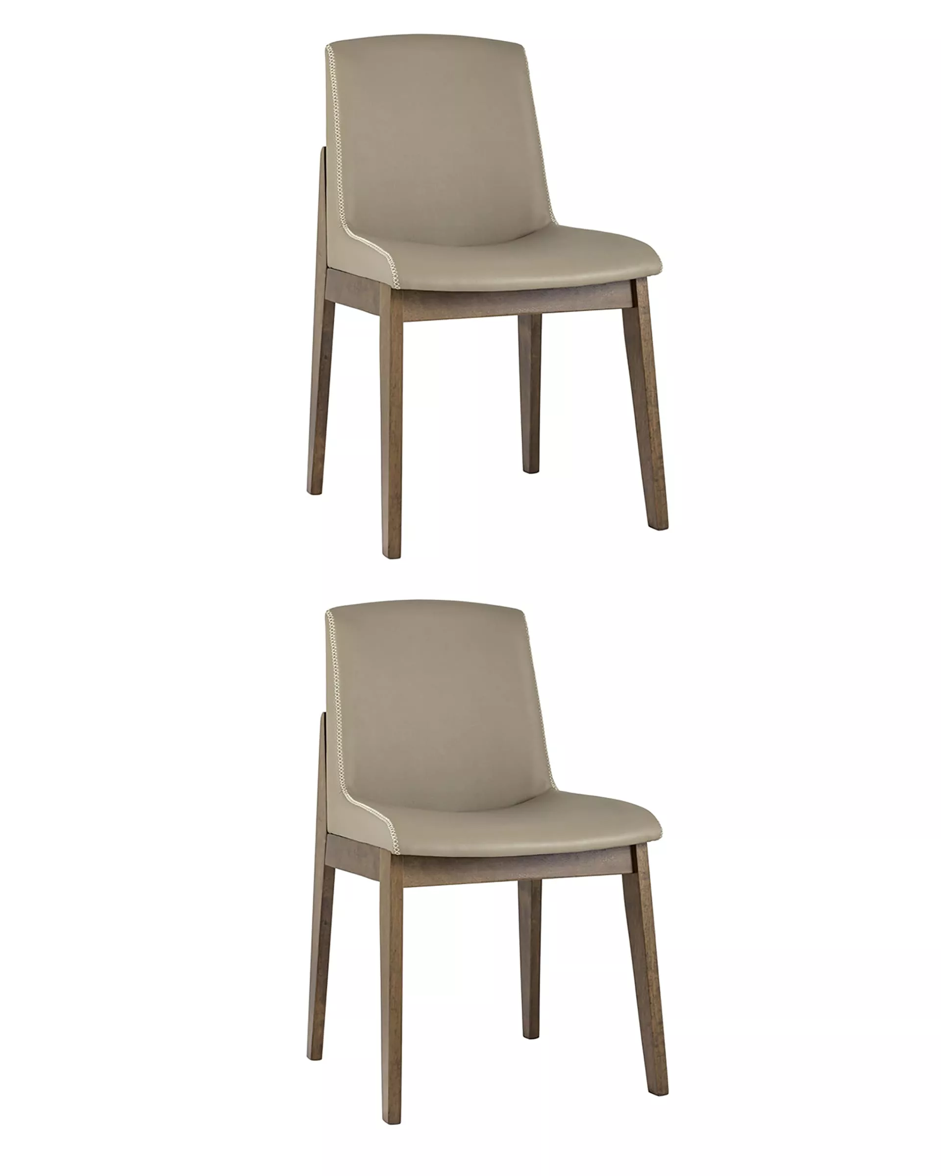 Комплект стульевьев LOKI экокожа бежевый 2 шт.