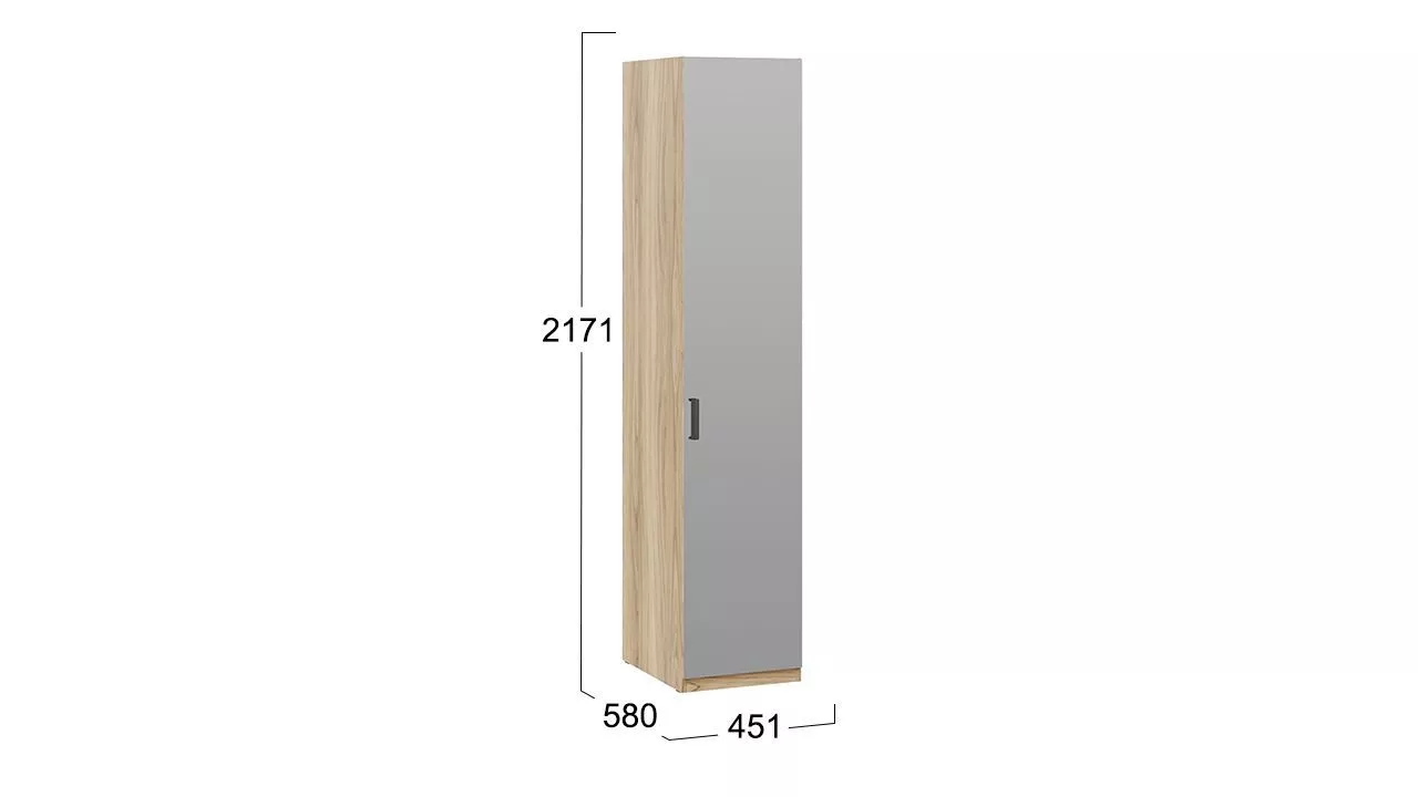 Шкаф для белья с зеркальной дверью правый Рико СМ-340.07.112 R
