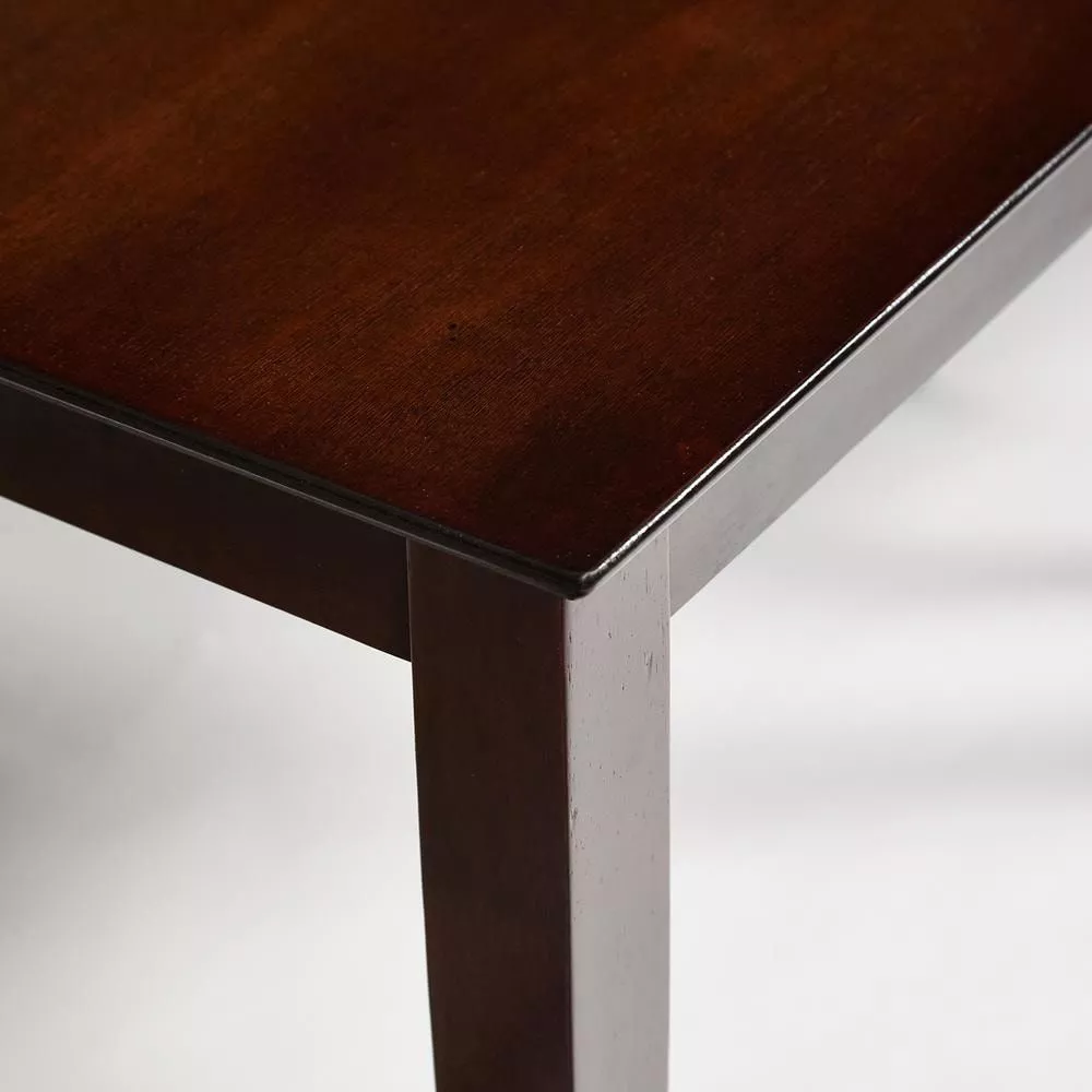 Обеденный комплект эконом Хадсон (стол + 4 стула) коричневый