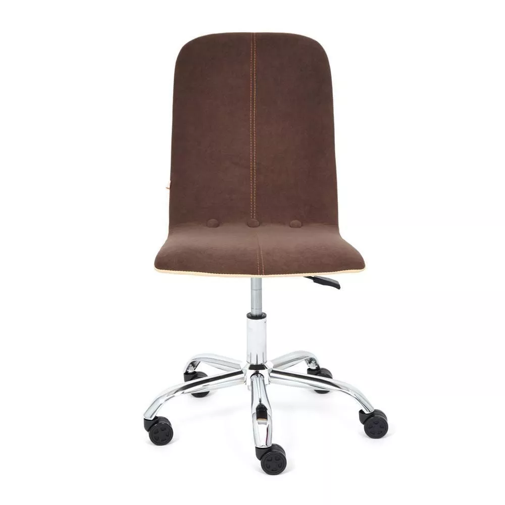 Кресло компьютерное RIO коричневый / бежевый флок
