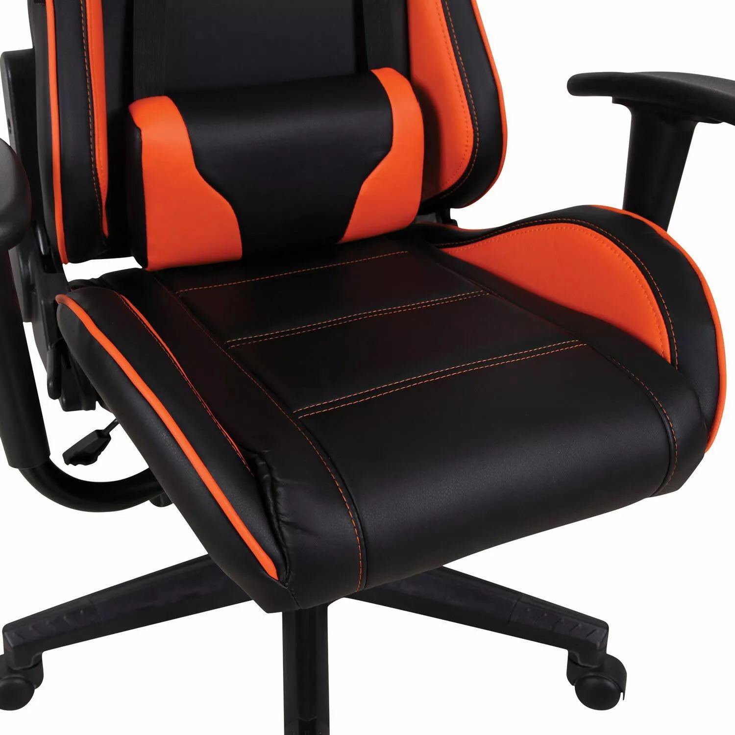 Геймерское кресло BRABIX GT Racer GM-100 Черный оранжевый 531925
