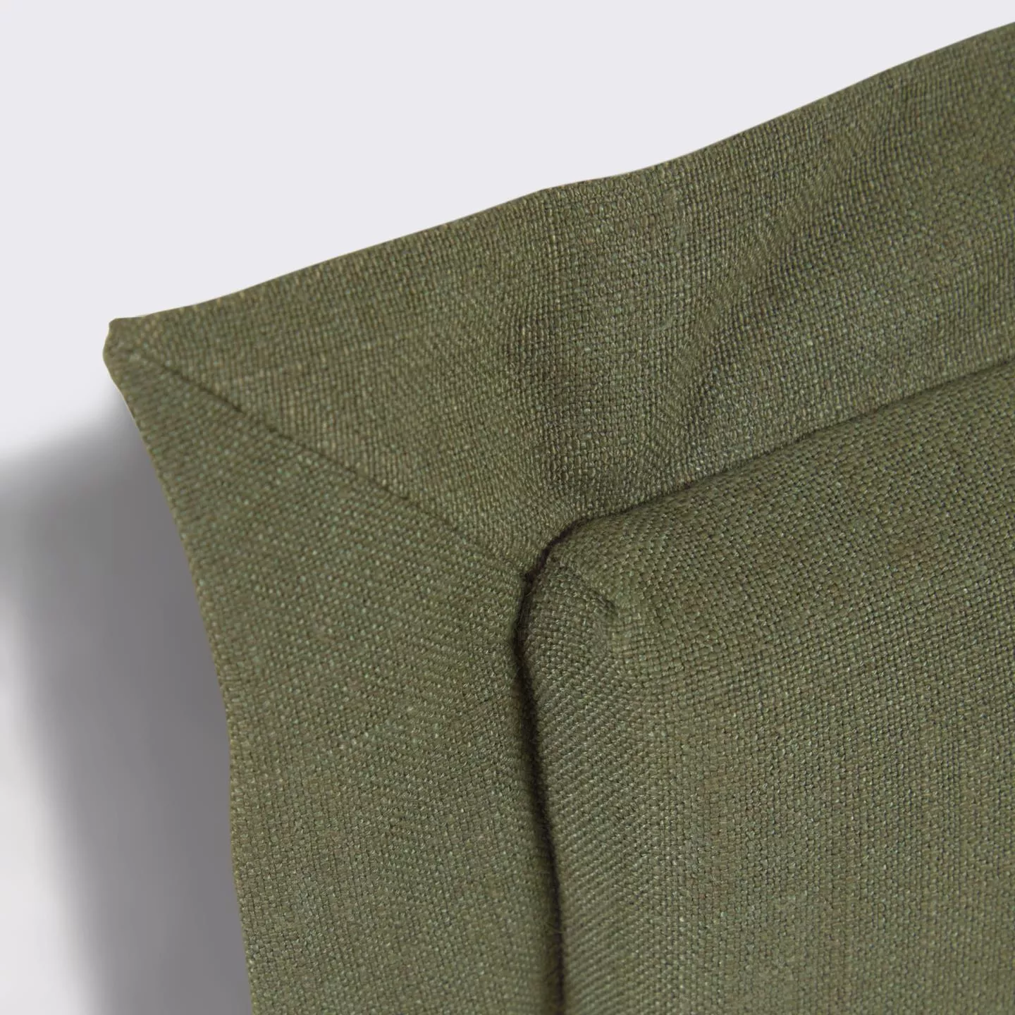 Изголовье La Forma лен зеленого цвета Tanit со съемным чехлом 106 x 106 см
