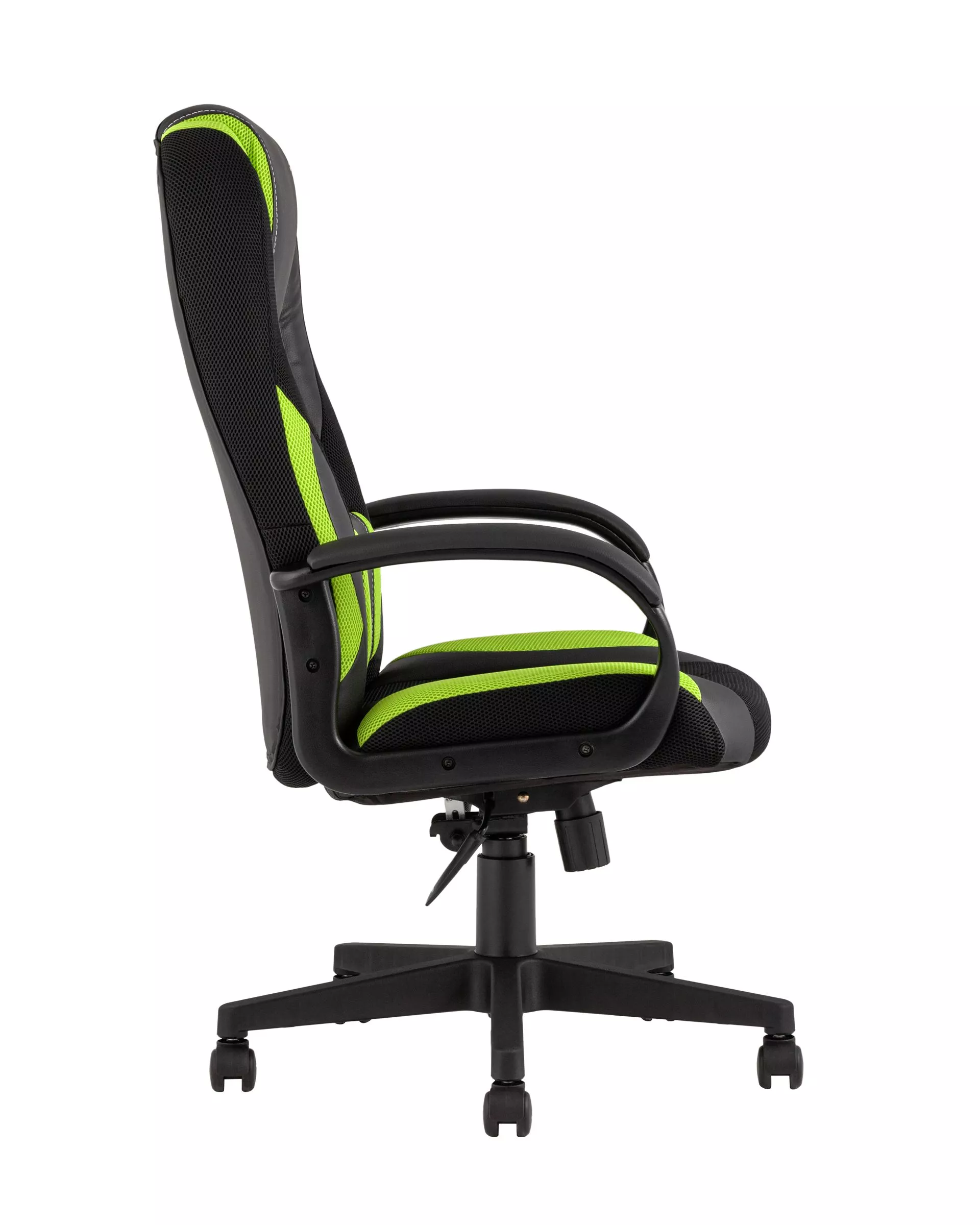 Кресло игровое TopChairs ST-CYBER 9 черный / зеленый