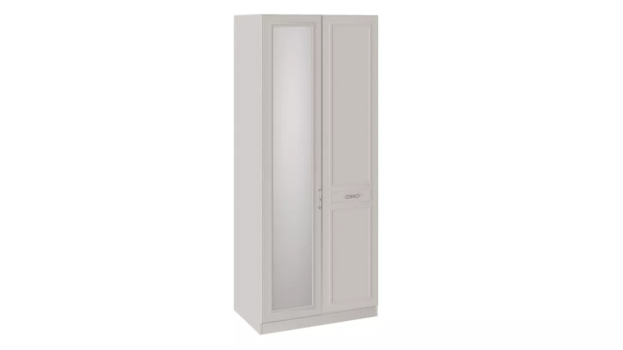 Шкаф для одежды с зеркальной дверью правый Сабрина СМ-307.07.021R