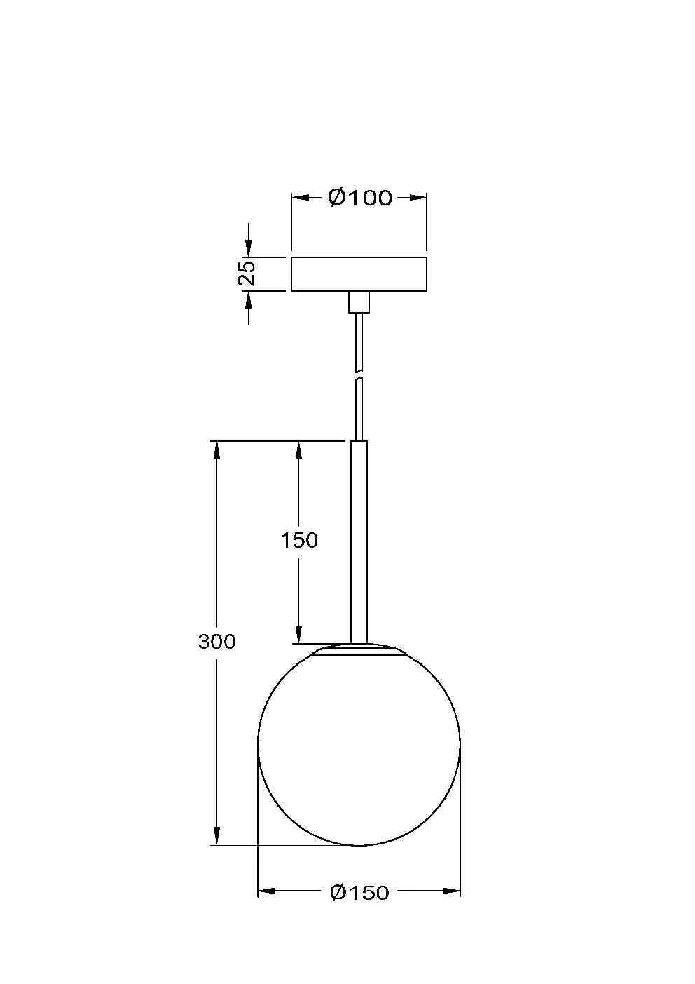 Подвесной светильник Maytoni Basic form MOD321PL-01W