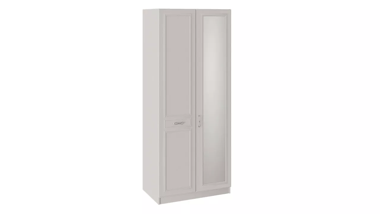 Шкаф для одежды с зеркальной дверью левый Сабрина СМ-307.07.021L