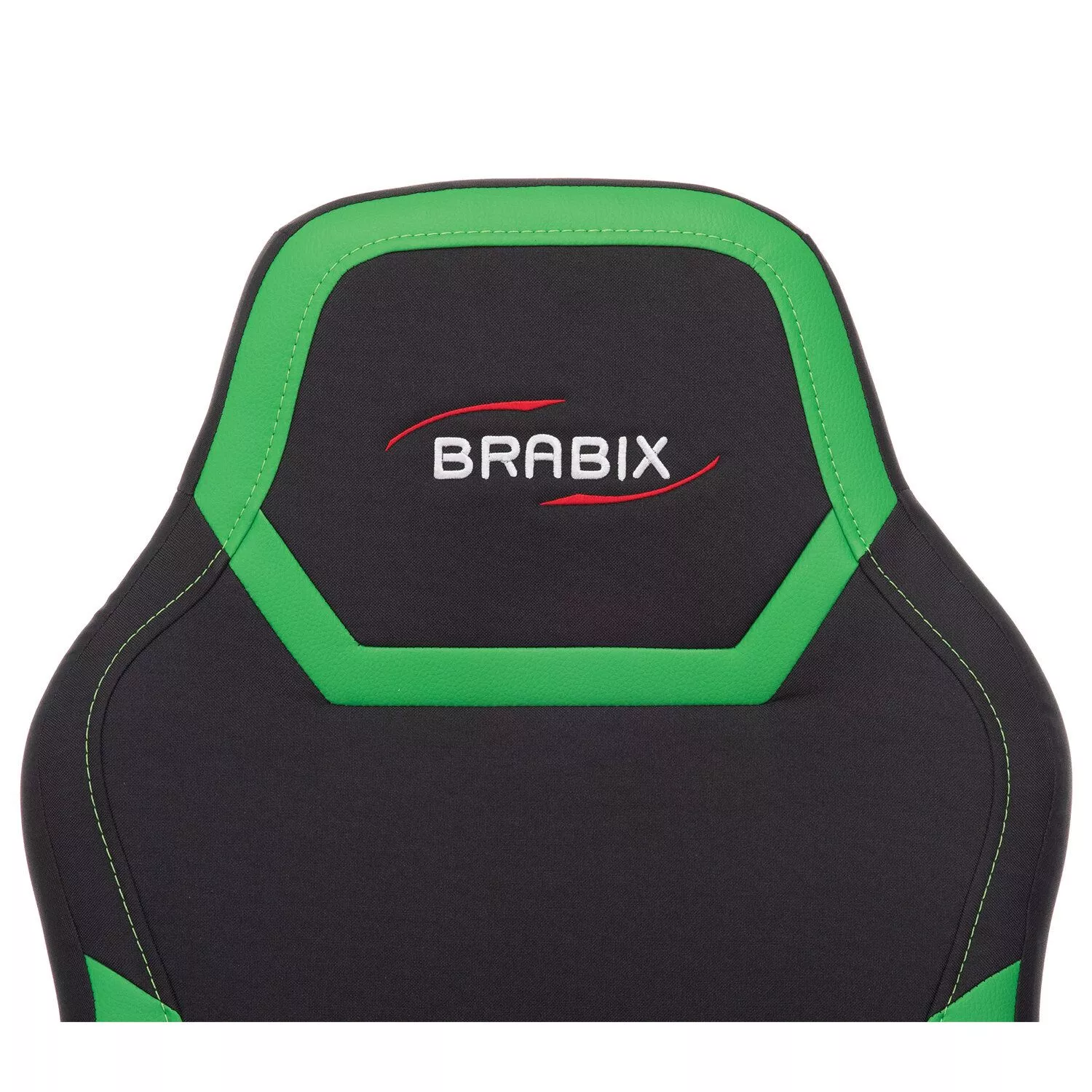 Кресло компьютерное BRABIX Alpha GM-018 черный зеленый 532639