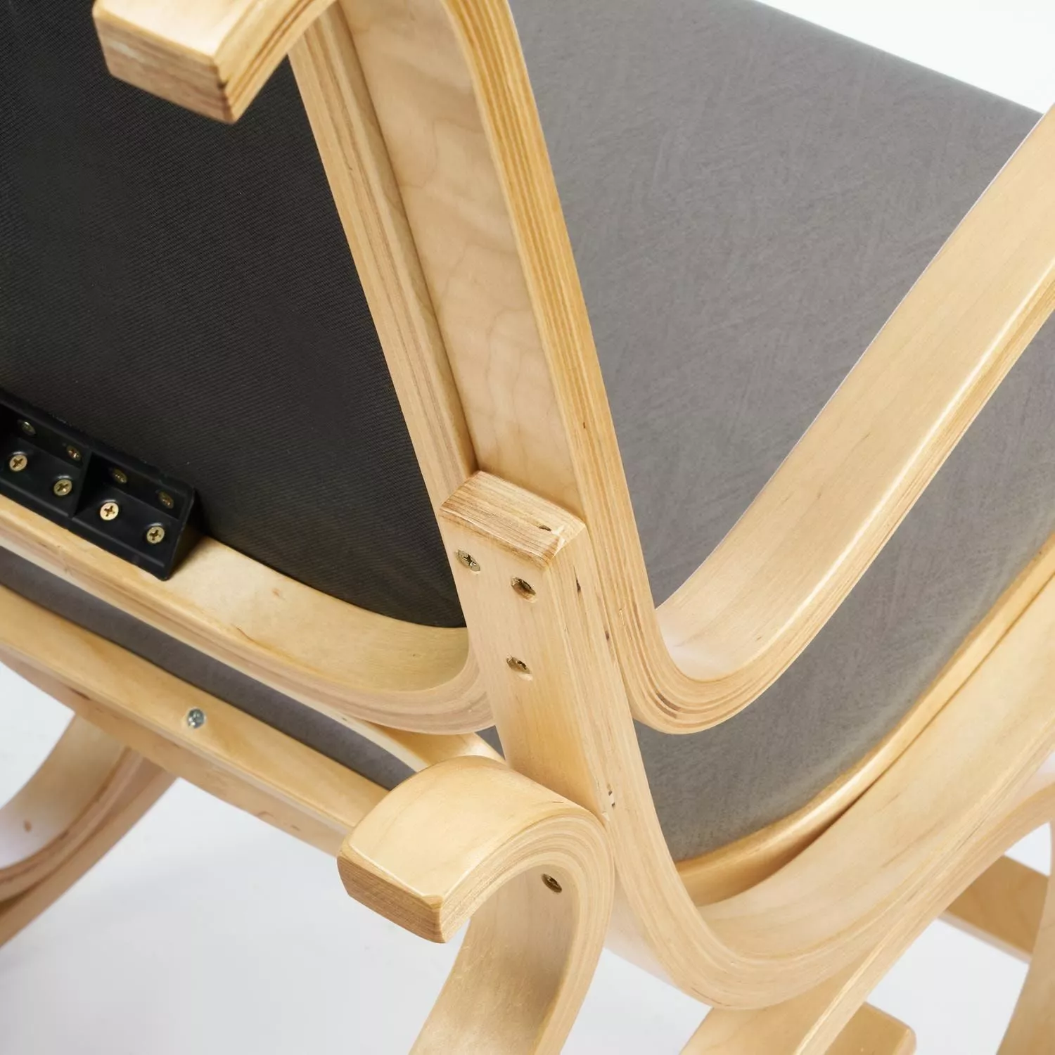 Кресло-качалка mod. AX3002-1 натуральный + серый