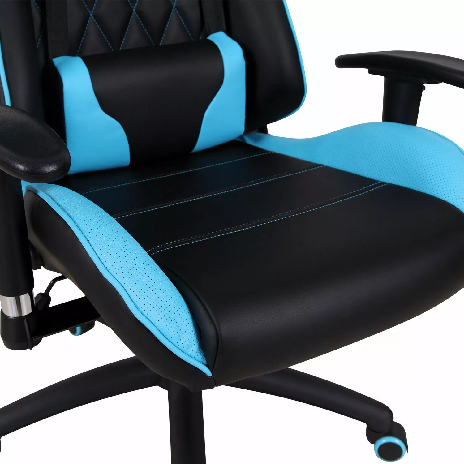 Геймерское кресло BRABIX GT Master GM-110 Черный голубой 531928