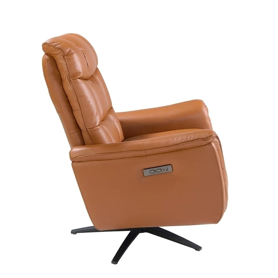 Поворотное кресло реклайнер Angel Cerda 5114/KM-A6010-M565 кожа коричневый 181711
