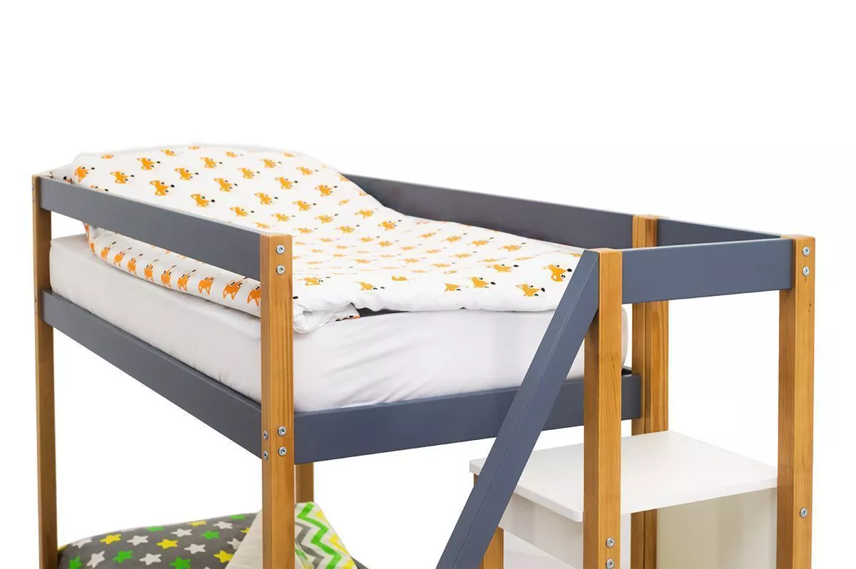 Двухъярусная кровать Svogen дерево-графит