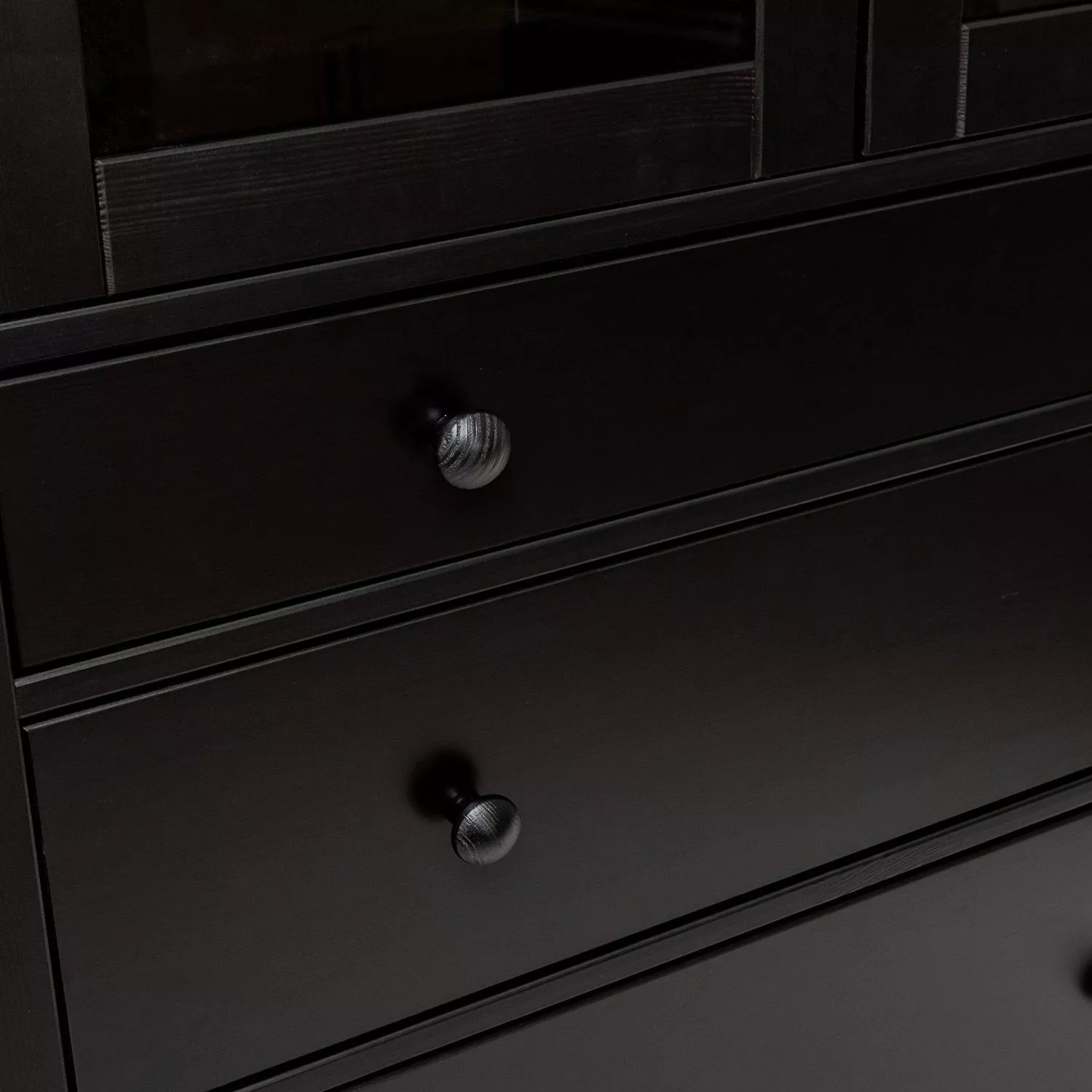Шкаф-витрина Leset Мира (Шкаф для посуды 23) Черный