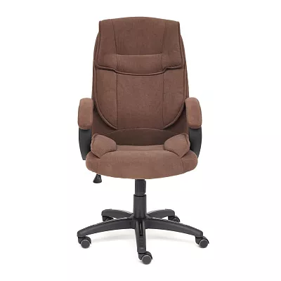 Кресло для руководителя OREON флок коричневый