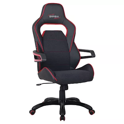 Геймерское кресло BRABIX Nitro GM-001 Черный красный 531816