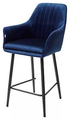 Полубарный стул Роден Blitz 20 синий велюр