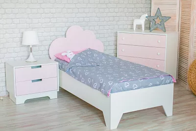 Кровать детская Облако розовый