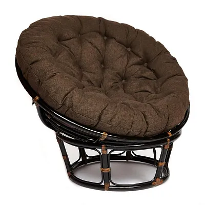 Кресло PAPASAN 23/01 W с подушкой Antique brown ткань коричневый