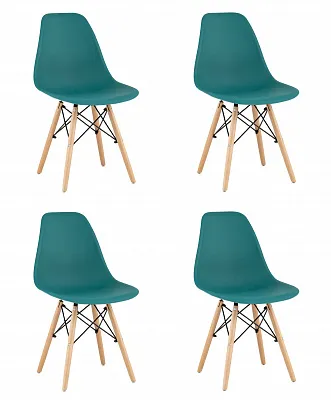 Комплект стульев Style DSW темно-бирюзовый x 4