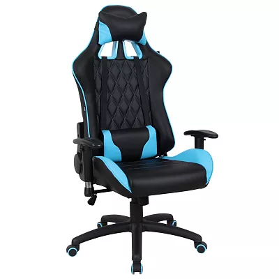 Геймерское кресло BRABIX GT Master GM-110 Черный голубой 531928