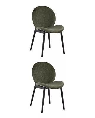 Комплект стульев Эллиот ткань альпака зеленый 2 шт