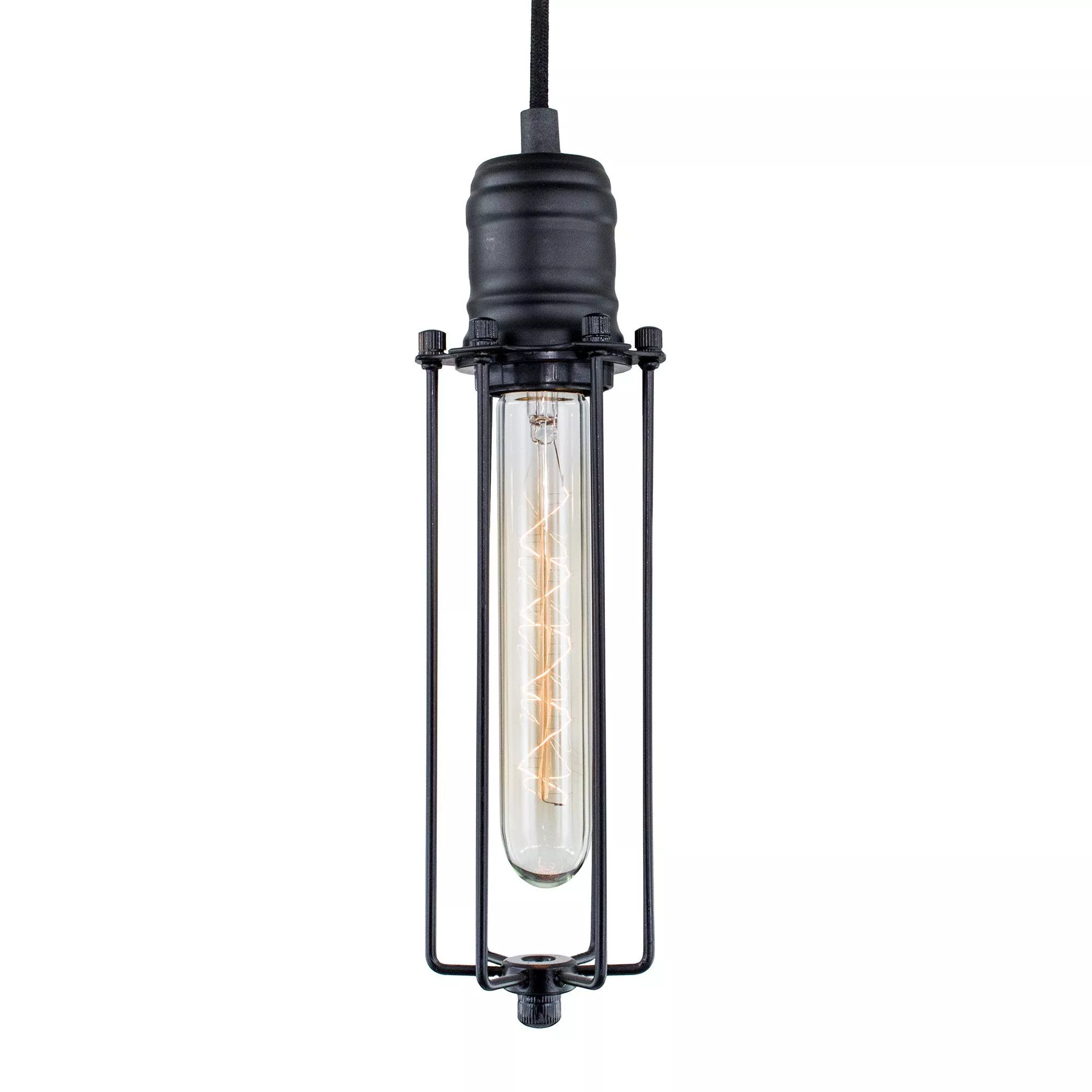 Потолочный подвесной светильник Эдисон 60 черный Citilux CL450202