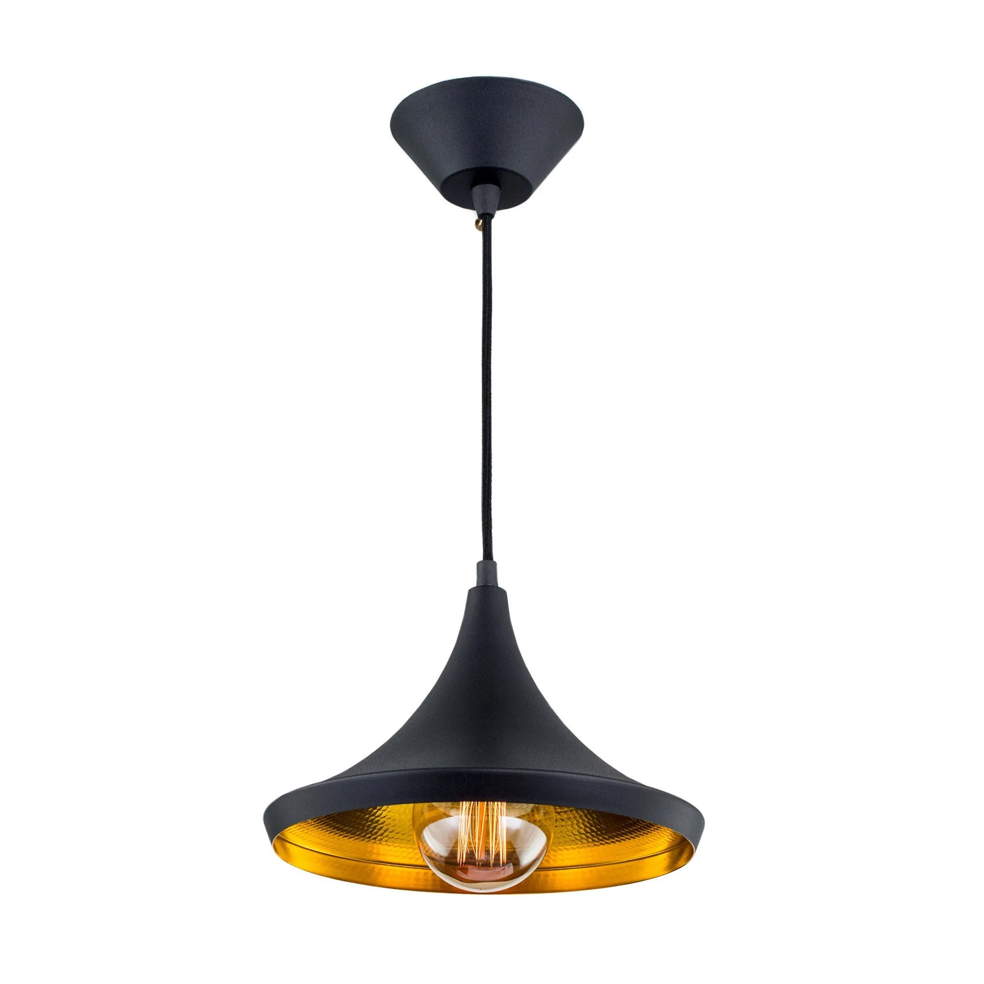 Потолочный подвесной светильник Эдисон 75 черный Citilux CL450209