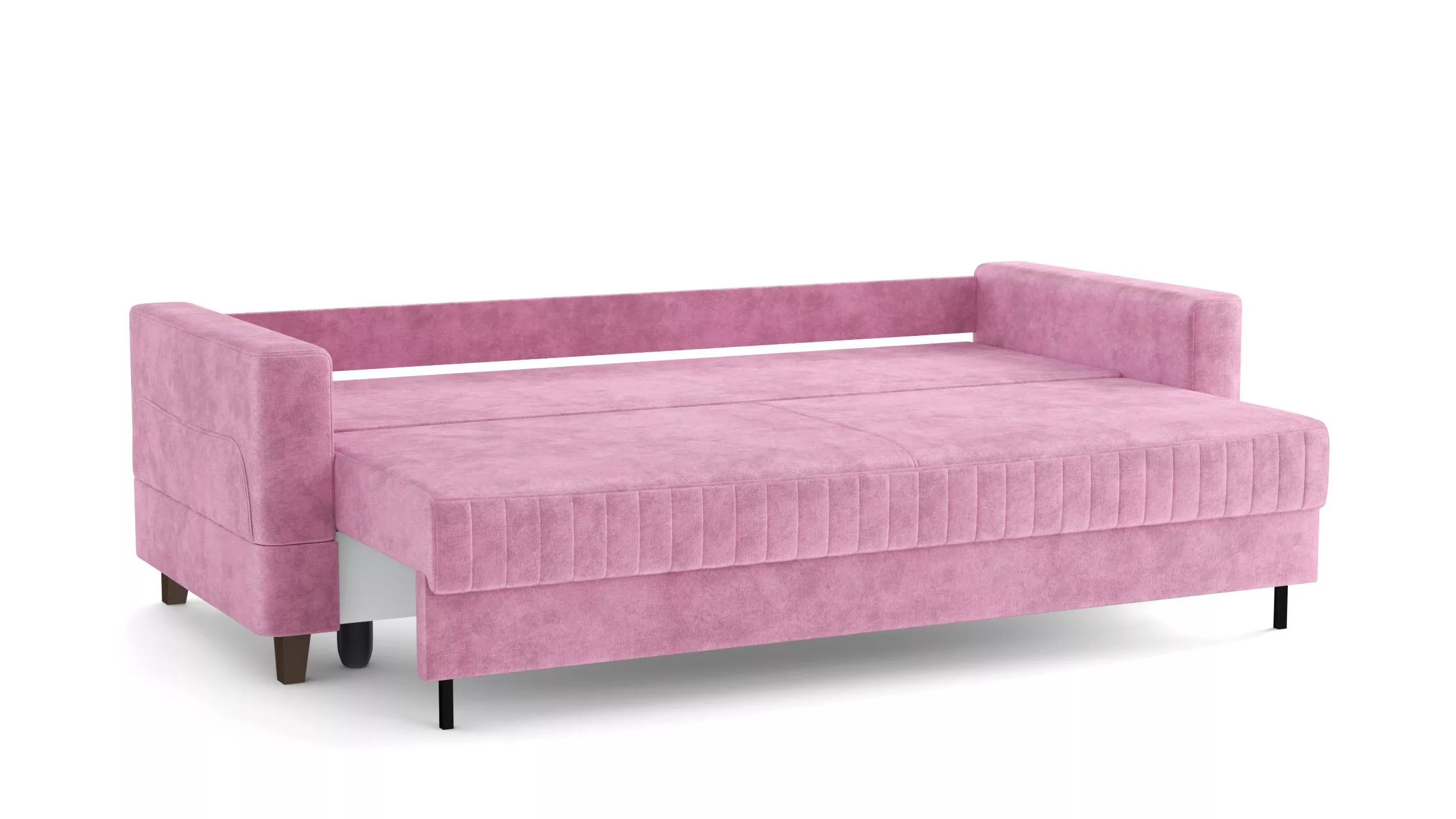 Диван кровать Евромагнат велюр тенерифе розовый