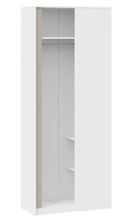 Шкаф угловой с накладкой Сканди дуб гарден белый глиняный серый СМ-386.07.023