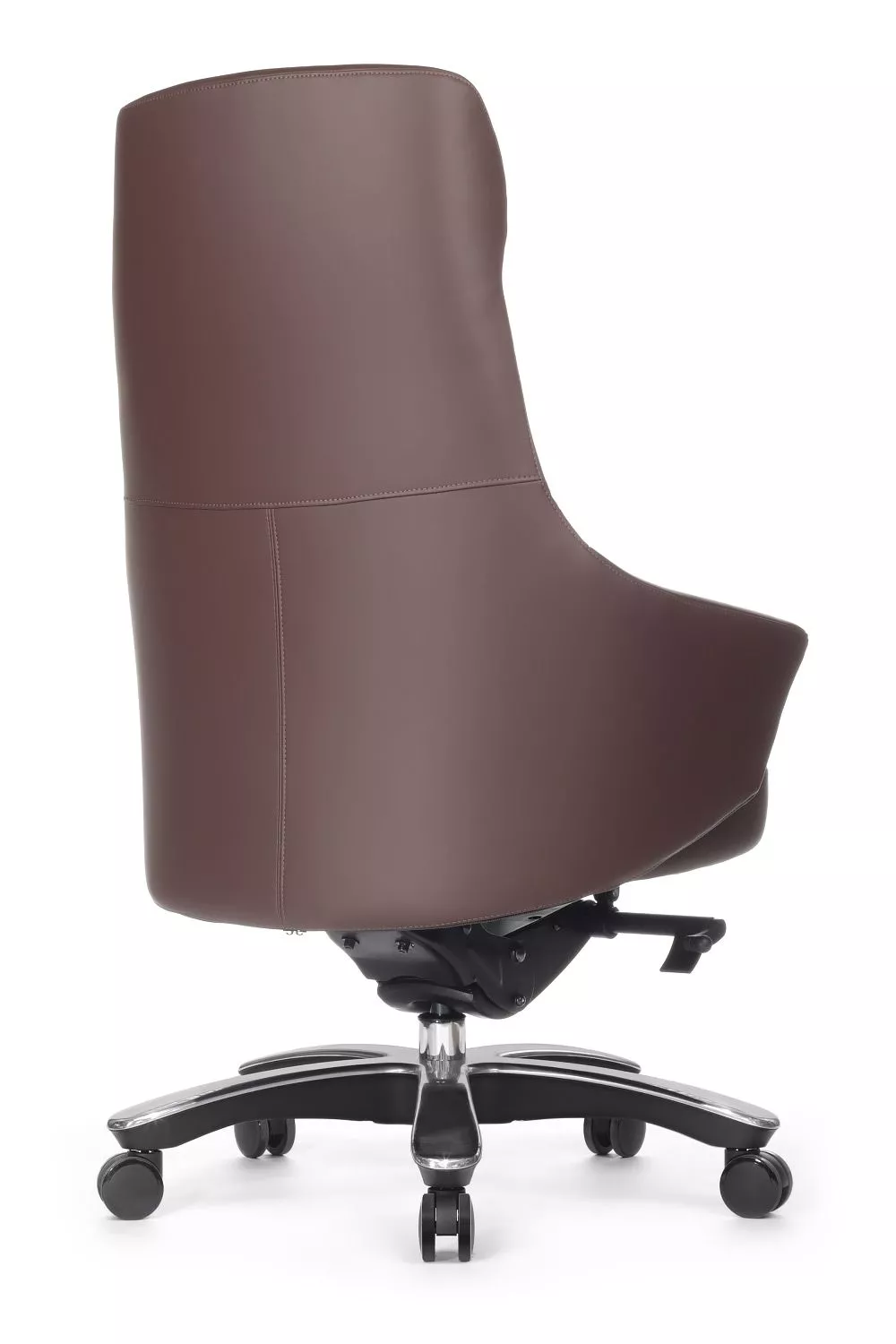 Офисное кресло из натуральной кожи RIVA DESIGN Jotto-M (B1904) без подголовника коричневый