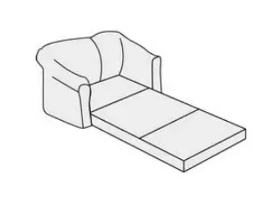 Двухместный диван с выкатным механизмом Премьер 1760х1000х920