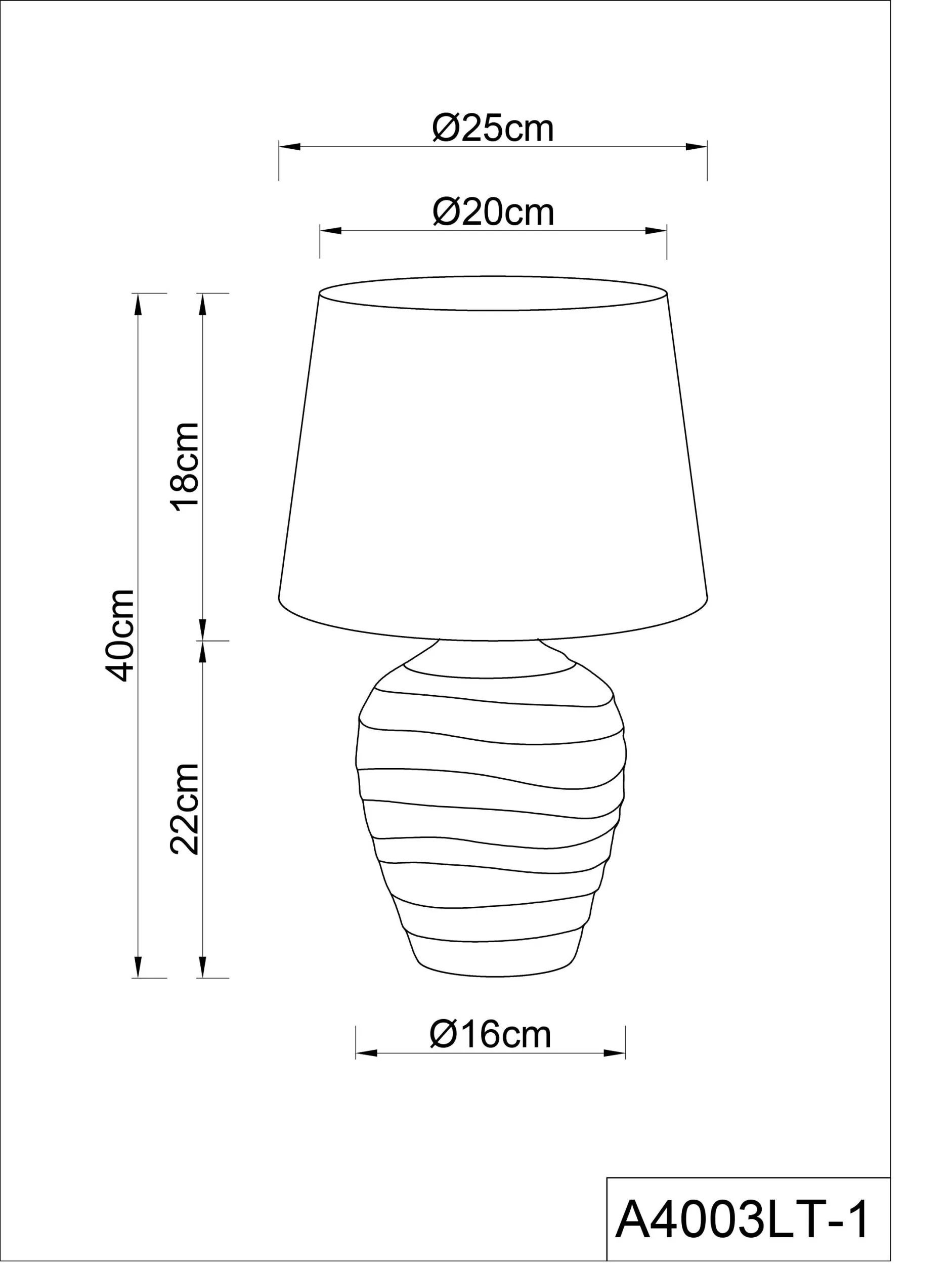 Лампа настольная Arte Lamp KORFU A4003LT-1GO