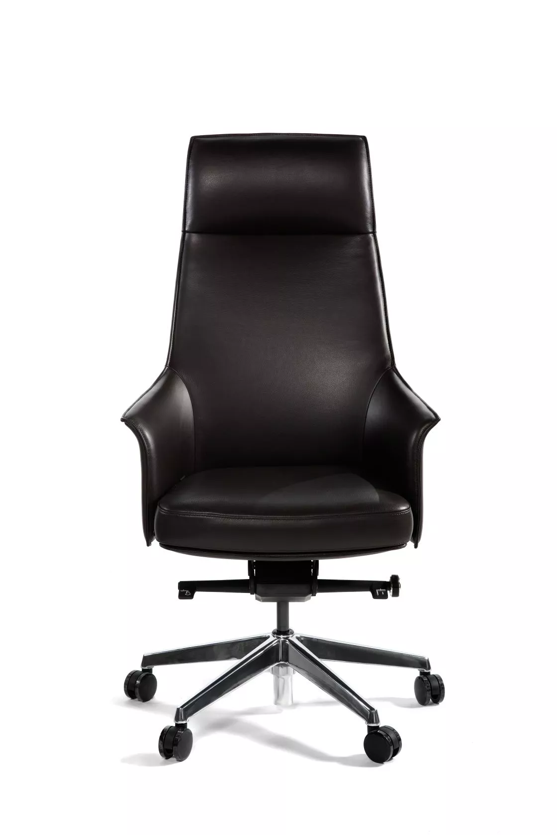 Кресло руководителя Бордо темно-коричневая кожа A1918 brown leather NORDEN