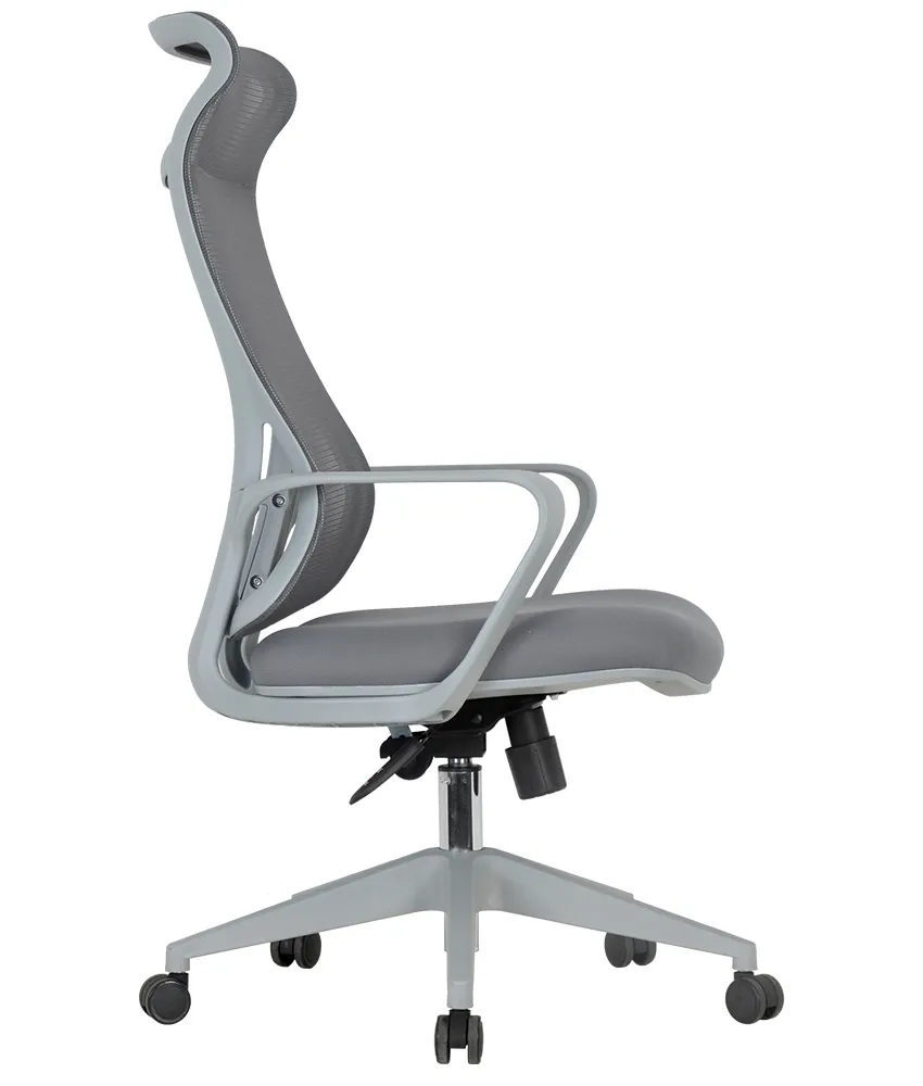 Кресло компьютерное CHAIRMAN CH577 сетчатая спинка поясничная поддержка серый