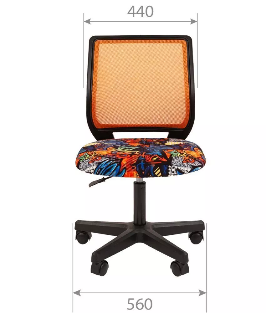 Детский компьютерный стул Chairman KIDS 112 оранжевый crazy