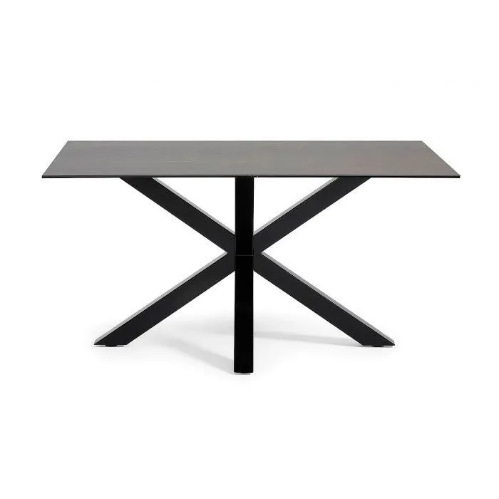 Обеденный стол La Forma Arya 160x90 керамический черный