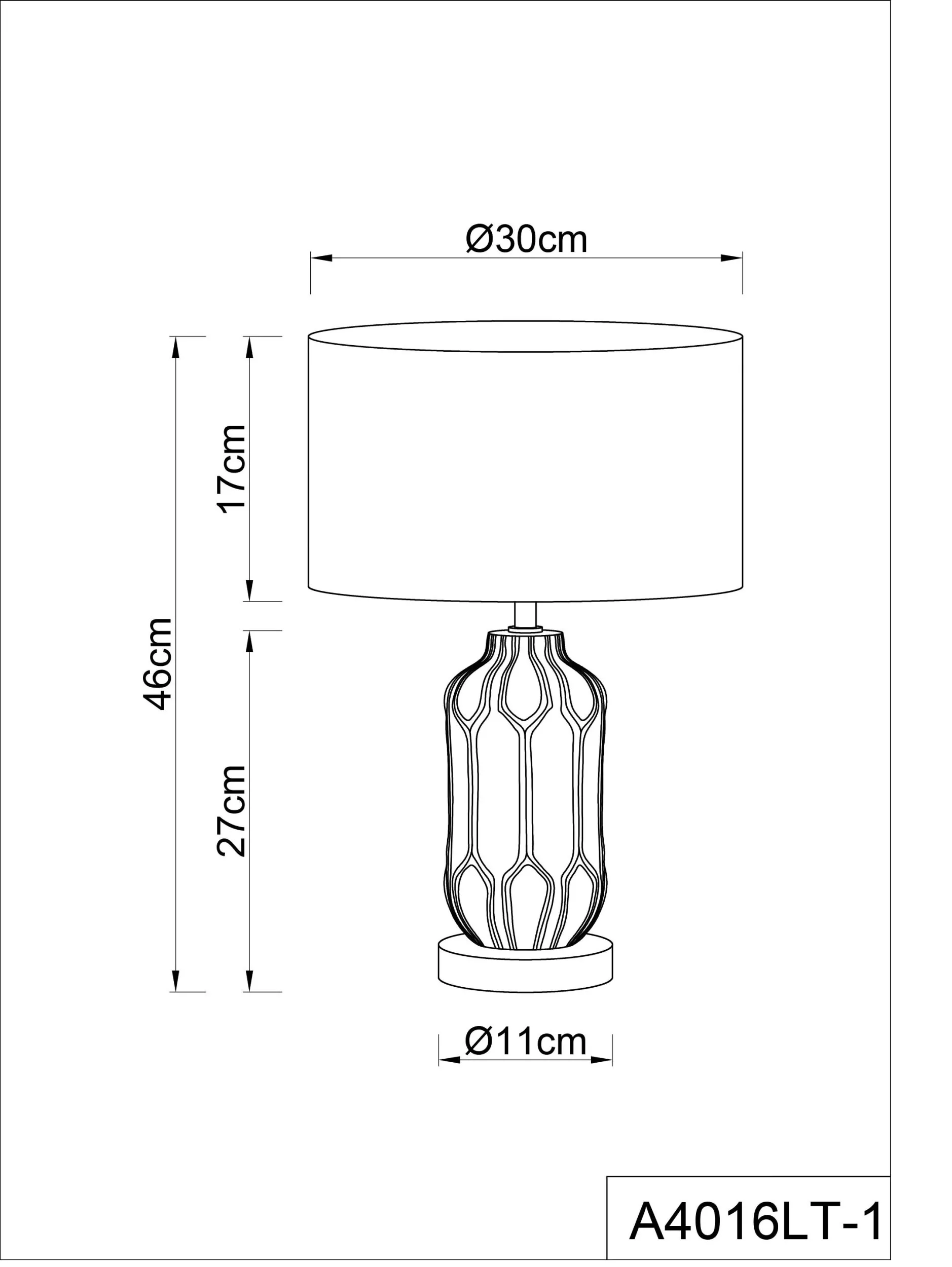 Лампа настольная Arte Lamp REVATI A4016LT-1BK