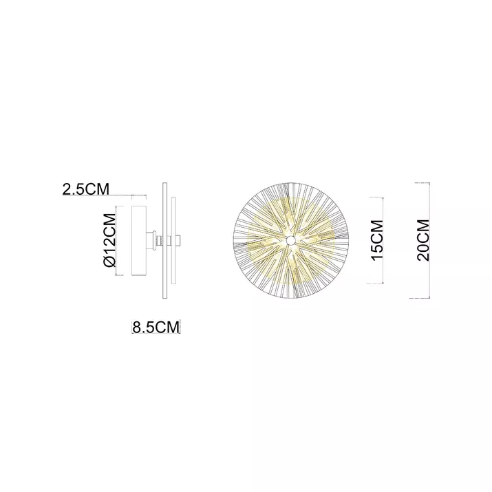 Бра ARTE LAMP AJOUR A1258AP-1PB