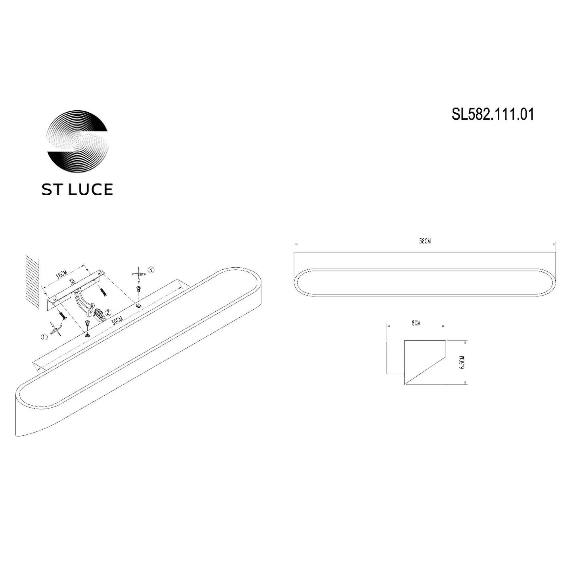 Настенный светильник ST LUCE MENSOLA SL582.111.01