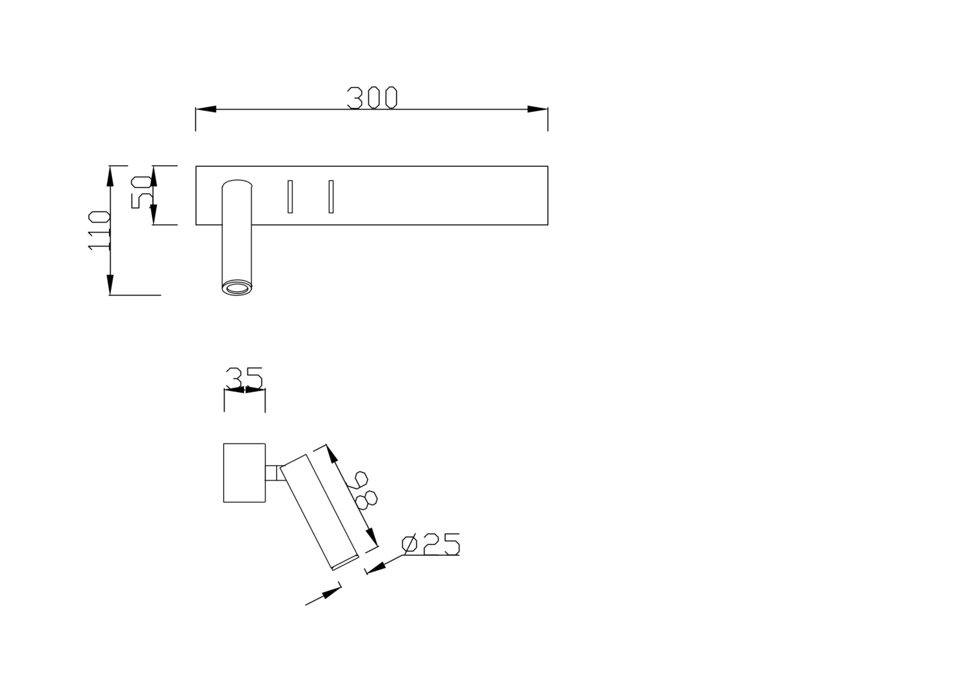 Бра Maytoni Technical Comodo C031WL-L8B3K