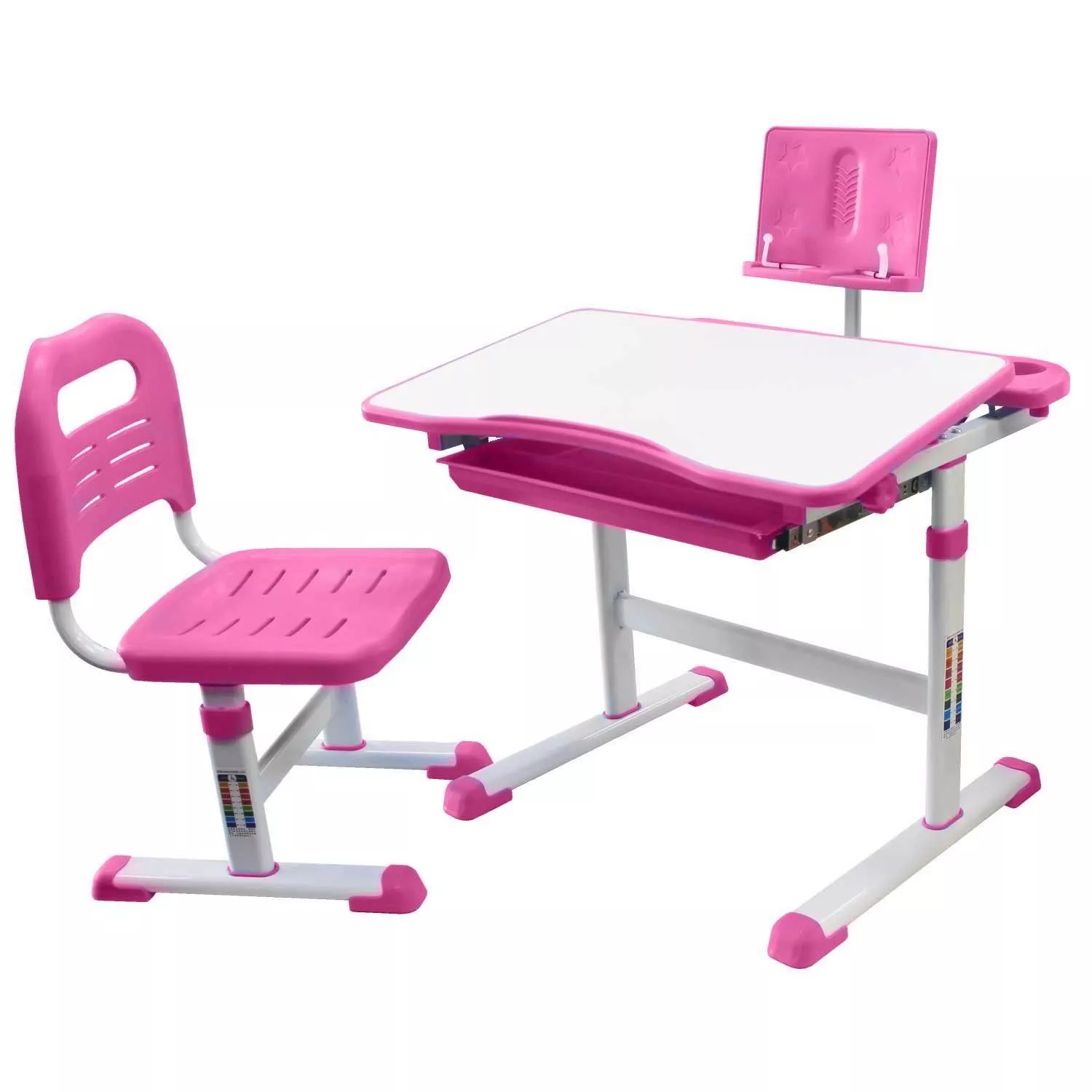 Комплект парта и стул (растущие) SET HOLTO-17А Розовый