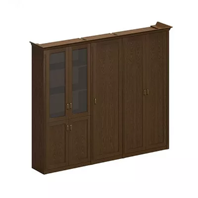 Шкаф высокий комбинированный для документов и одежды Perseo ПС 347 ДМ