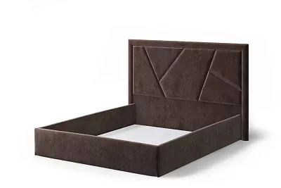 Кровать без основания 120х200 Индиго NEO 10 (темно-коричневый) МЛК