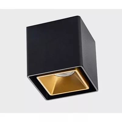 Точечный накладной светильник ITALLINE FASHION FX1 black + FASHION FXR gold