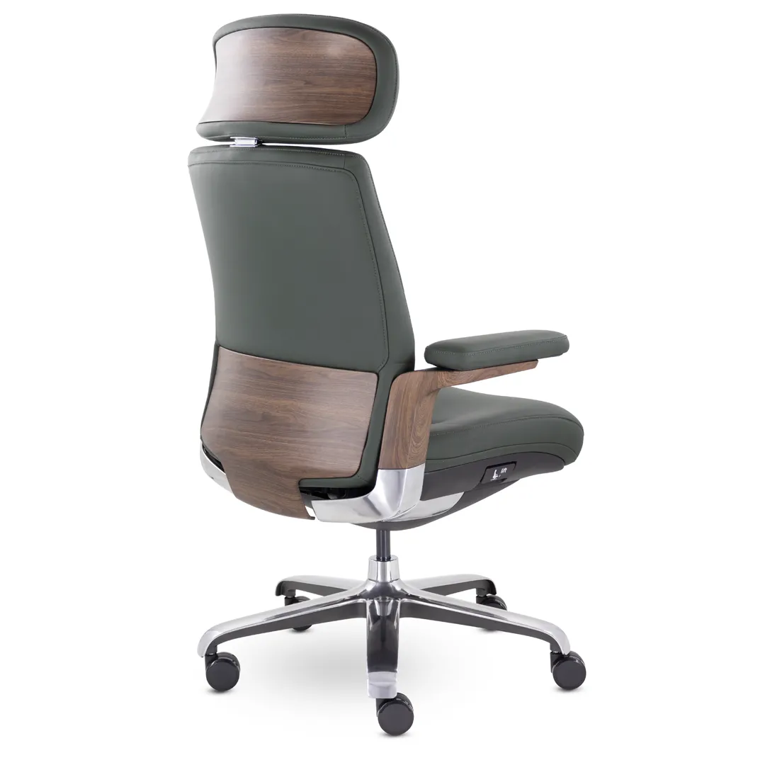 Кресло руководителя EPIK A-007-G  кожа зеленый