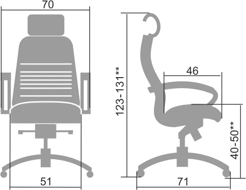 Кресло для руководителя SAMURAI KL-2.04 MPES Черный