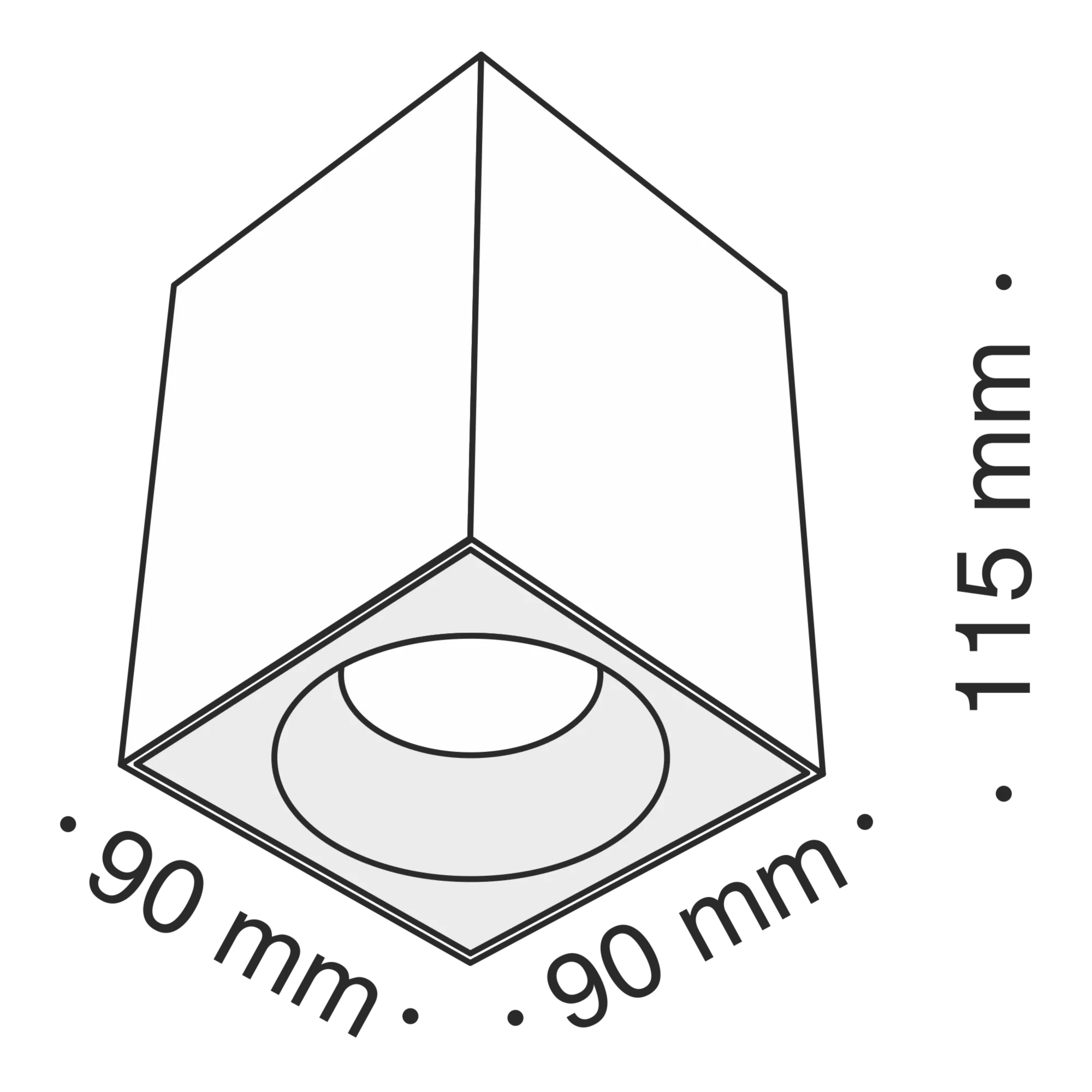 Точечный накладной светильник Maytoni Technical Sirius C030CL-01W