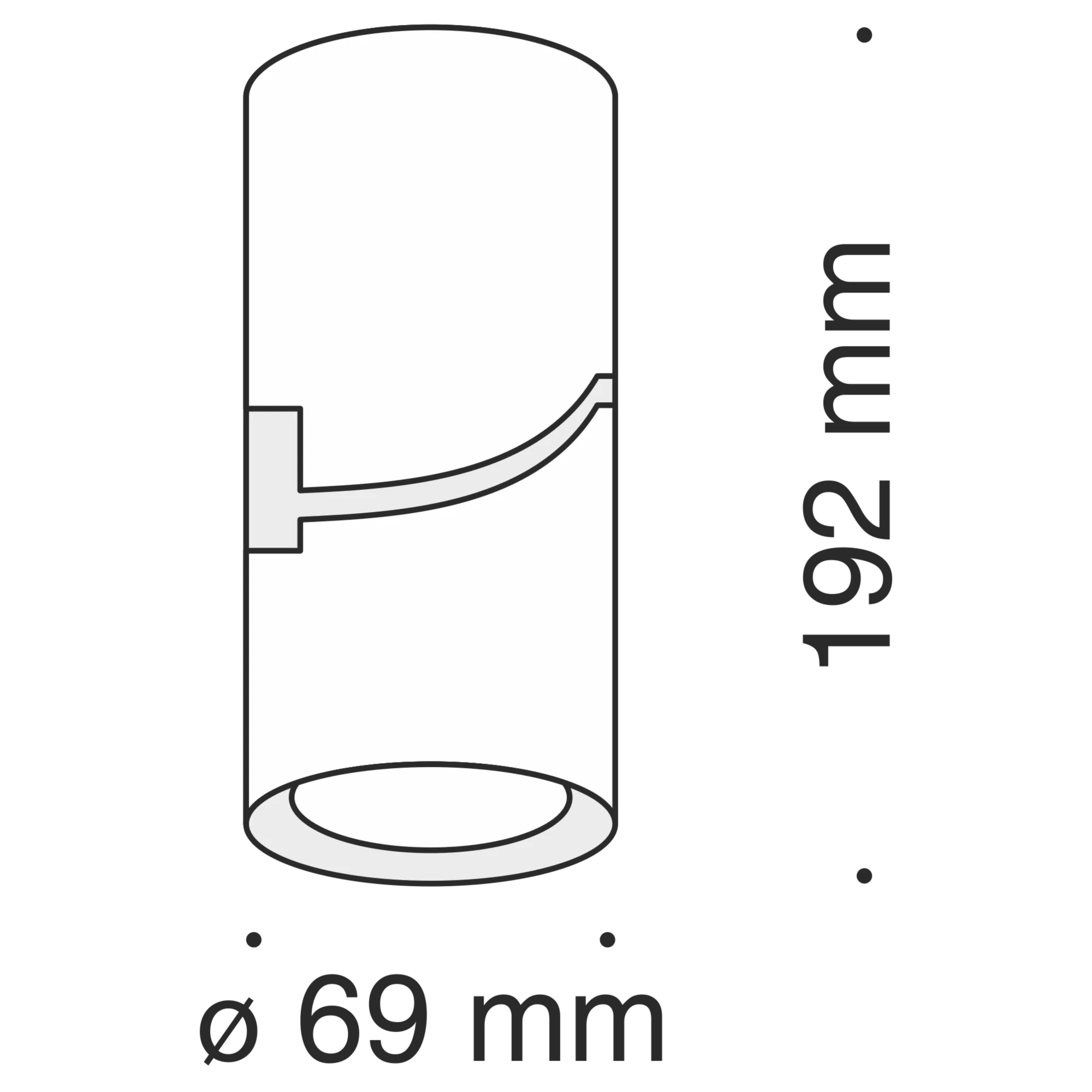 Точечный накладной светильник Maytoni Technical Tube C019CW-01W