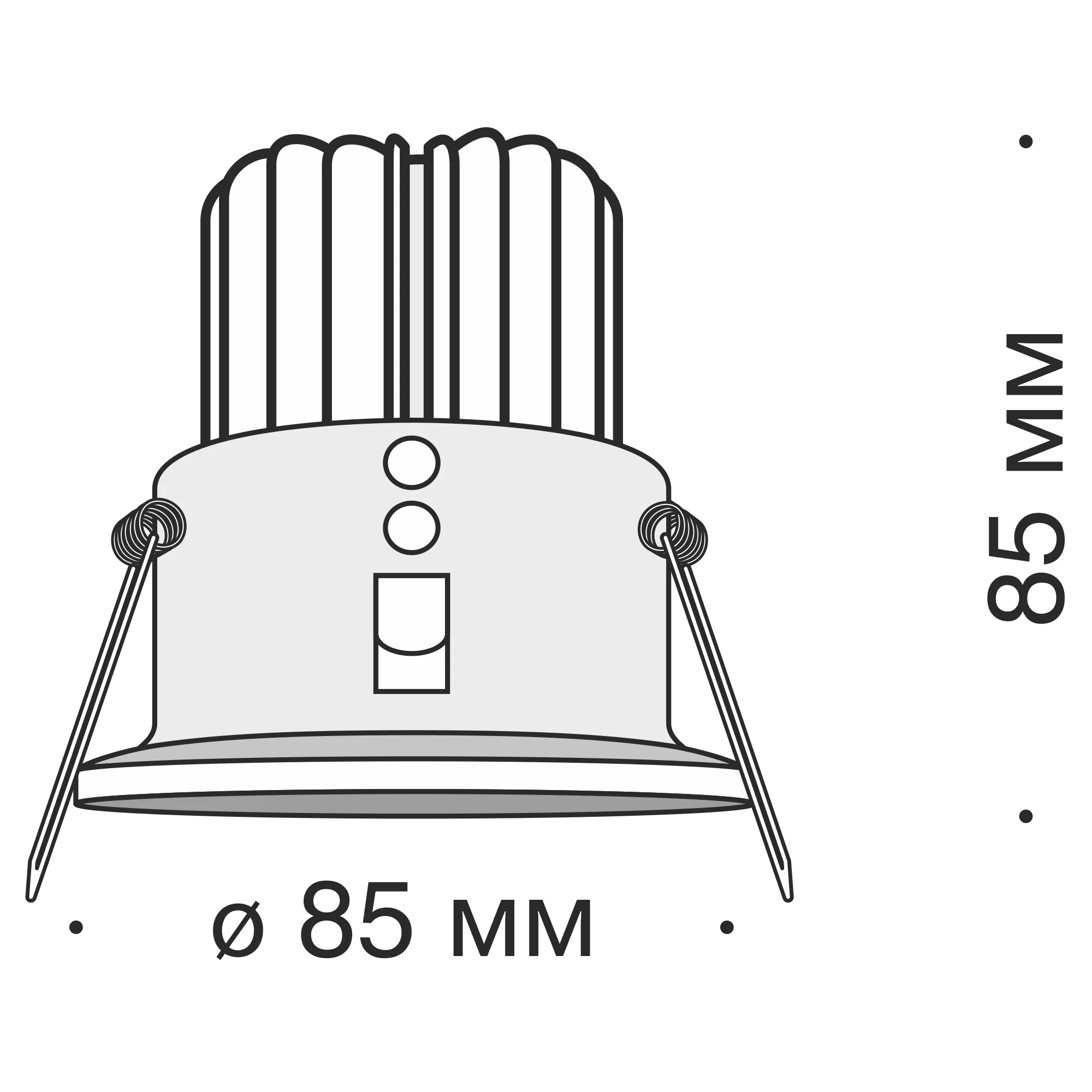 Точечный встраиваемый светильник Maytoni Technical Zoom DL034-2-L12W